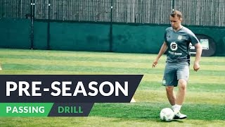 Preseason training for football  Passing drills [upl. by Merceer]