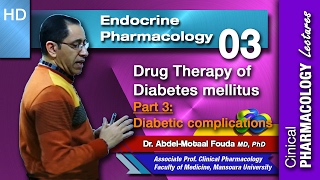 Endocrine Pharmacology Ar 03 Diabetes mellitus  Part 3 Diabetic complications [upl. by Ava]