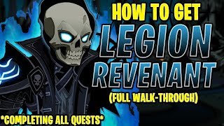 AQW  LEGION REVENANT CLASS FULL Walkthrough INSANE FARMING QUESTS [upl. by Ylicis]