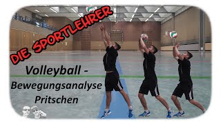 Volleyball  Bewegungsanalyse Pritschen  Theorie  Sport Abitur [upl. by Inaffets]