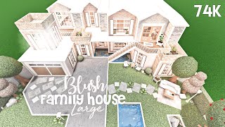 Blush Large Family House  Bloxburg Build [upl. by Lorelie415]