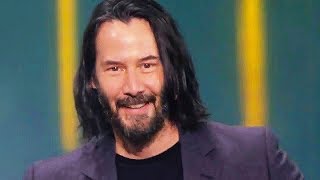 KEANU REEVES says quotYoure breathtakingquot Cyberpunk 2077 [upl. by Amleht]