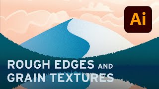 Roughen edges and add textured gradient in Adobe Illustrator [upl. by Fitzhugh98]