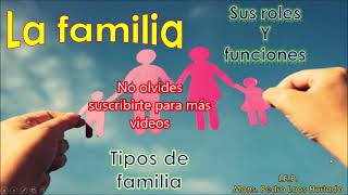 LA FAMILIA sus funciones roles y tipos [upl. by Gnek]