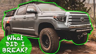 TOYOTA TUNDRA HONEST LONGTERM REVIEW  1 Year Overlanding amp I Finally Broke It Offroad [upl. by Kciwdahc739]