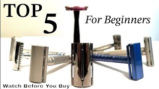 TOP 5 SAFETY RAZORS For Beginners [upl. by Sayles]