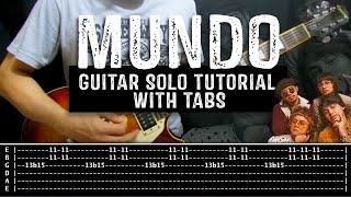 Mundo  IV Of Spades Live on WISH 1075 BUS  Guitar Solo Tutorial with Tabs [upl. by Rocher]