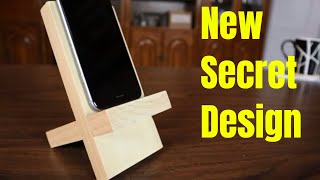 Diy Wooden Cell Phone Stand For Beginners  The Simple Way [upl. by Ennaeirrac]