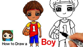 How to Draw a Boy Basketball Player [upl. by Howard463]