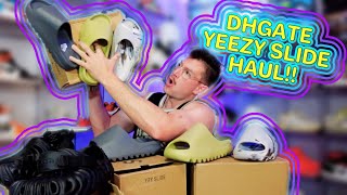 DHGATE YEEZY SLIDE HAUL [upl. by Ariec]