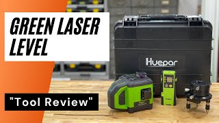 Huepar DT03CG laser level kit  Overview and Use on a few projects [upl. by Koah]