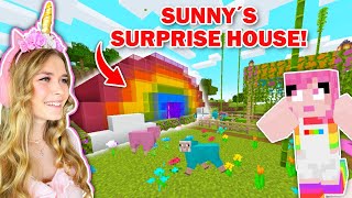 SURPRISING SUNNY With A RAINBOW HOUSE In Minecraft [upl. by Fishman186]