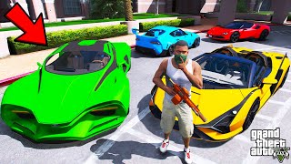 Franklin Stealing Billionaires Secret Sports Cars In GTA 5  SHINCHAN and CHOP [upl. by Coltun76]