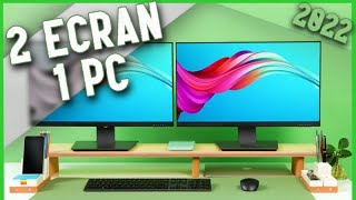 TUTO  COMMENT AVOIR DEUX ECRANS SUR UN SEUL PC [upl. by Claudius]