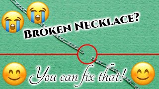 How to Fix a Broken Necklace Chain [upl. by Esmond]