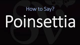 How to Pronounce Poinsettia CORRECTLY [upl. by Roose]