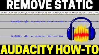 How To Remove Static From Audio Recordings Using Audacity  Mic Buzzing Noise Removal Tutorial [upl. by Ahsoet995]