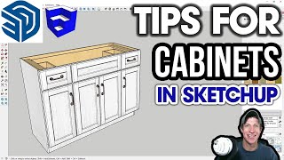 10 Tips for Modeling CABINETS in SketchUp [upl. by Baal]