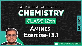 Exercise131  Amines  Chapter 13  Chemistry Class 12th  NCERT [upl. by Enneire]