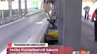 Accidente mortal en los Juegos Olímpicos de Vancouver [upl. by Imelda]