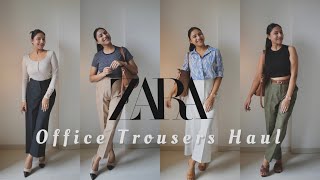 Zara Office Trousers Haul [upl. by Livesay]