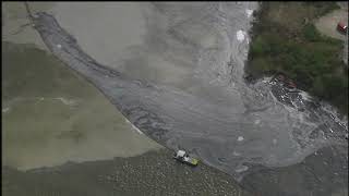 Runoff from ITC fire in Houston Ship Channel [upl. by Gaskins]