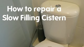 Toilet Repair Slow Filling Cistern Repair [upl. by Aniakudo134]