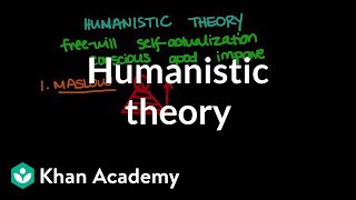 Humanistic theory  Behavior  MCAT  Khan Academy [upl. by Ehcnalb]