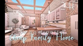 Bloxburg Cheap Family Home No Gamepasses 24k [upl. by Reider]