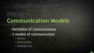 Communication Models [upl. by Omolhs163]