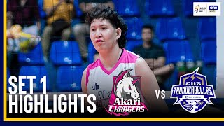 AKARI vs ZUS COFFEE  SET 1 GAME HIGHLIGHTS  202425 PVL ALLFILIPINO CONFERENCE  NOV 14 2024 [upl. by Eilyw]