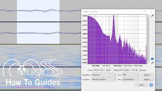 How To Use the Analyse Plot Spectrum Tool in Audacity  MUSICS How To Guides [upl. by Kcirdlek95]