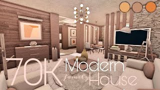 BLOXBURG 70K MODERN HOUSE  NOGAMEPASS [upl. by Annayar]