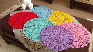 Individuales de Mesa Tejidos a Crochet [upl. by Heilman]