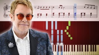 How To Play YOUR SONG by ELTON JOHN on piano [upl. by Tnelc]