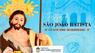 Santa Missa  1ª Novena  Festejos São Joao Batista 2024 [upl. by Beitris]