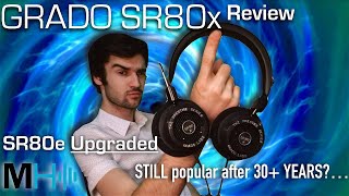 Grado SR80x Review  SR80e Headband  Cable Upgrade [upl. by Zoarah]