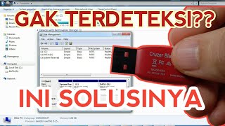 Cara Mengatasi Flashdisk Tidak Terdeteksi  Terbaca di Labtop [upl. by Setsero107]