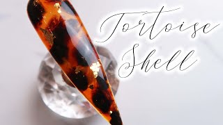 Easy Tortoise Shell Nail Art Tutorial  Gel Polish [upl. by Jud]