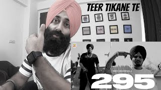 REACTION on 295 Official Audio  Sidhu Moose Wala  The Kidd  Moosetape  Reactt [upl. by Leanor206]