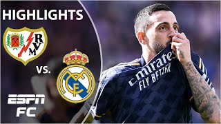 Rayo Vallecano vs Real Madrid  LALIGA Highlights  ESPN FC [upl. by Lednew]