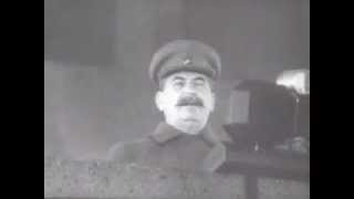 Stalin Speaks on Red Square 1941 [upl. by Lyn]