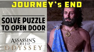 Journeys End  Solve The Puzzle to Open the Door  Ancient Stronghold  ASSASSINS CREED ODYSSEY [upl. by Pish]