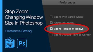 Stop Zoom Changing Window Size in Photoshop Preference Zoom Resizes Windows [upl. by Euqinmod]