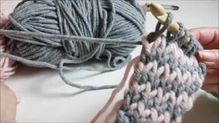 Workshop Tunisch haken de knitstitch [upl. by Gnuy]