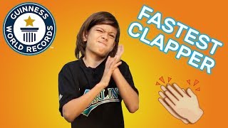 Most Claps In One Minute  Guinness World Records [upl. by Leola]