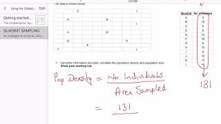 Quadrat Sampling Calculations [upl. by Iveson]