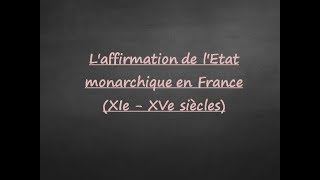 5ème  L affirmation de lEtat monarchique [upl. by Emelen]