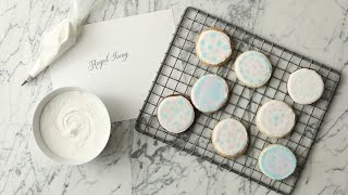 Simple Royal Icing Martha Stewart [upl. by Ardnalak]