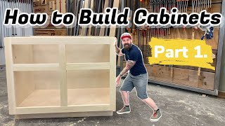 Build Cabinets The Easy Way  How to Build Cabinets [upl. by Capriola]